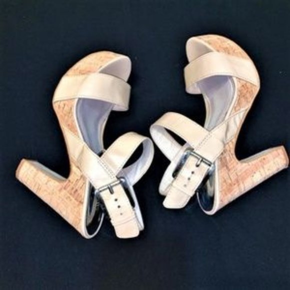 MICHAEL Michael Kors Shoes - MICHAEL MICHAEL KORS Ivana Cork Heel Sandal